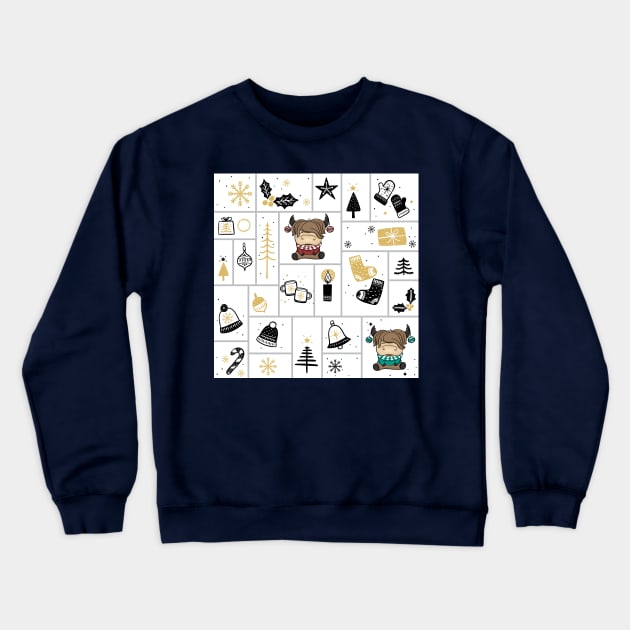 Highland Cows | Funny Christmas Ideas 2022 Crewneck Sweatshirt by i am Cuta